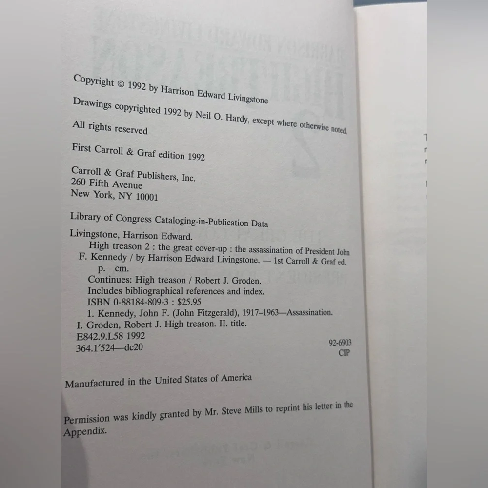 High Treason 2: The Great Cover-Up by Harrison Edward Livingstone (Hardcover)
